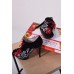 Embroidered Shoes "Lady Red"